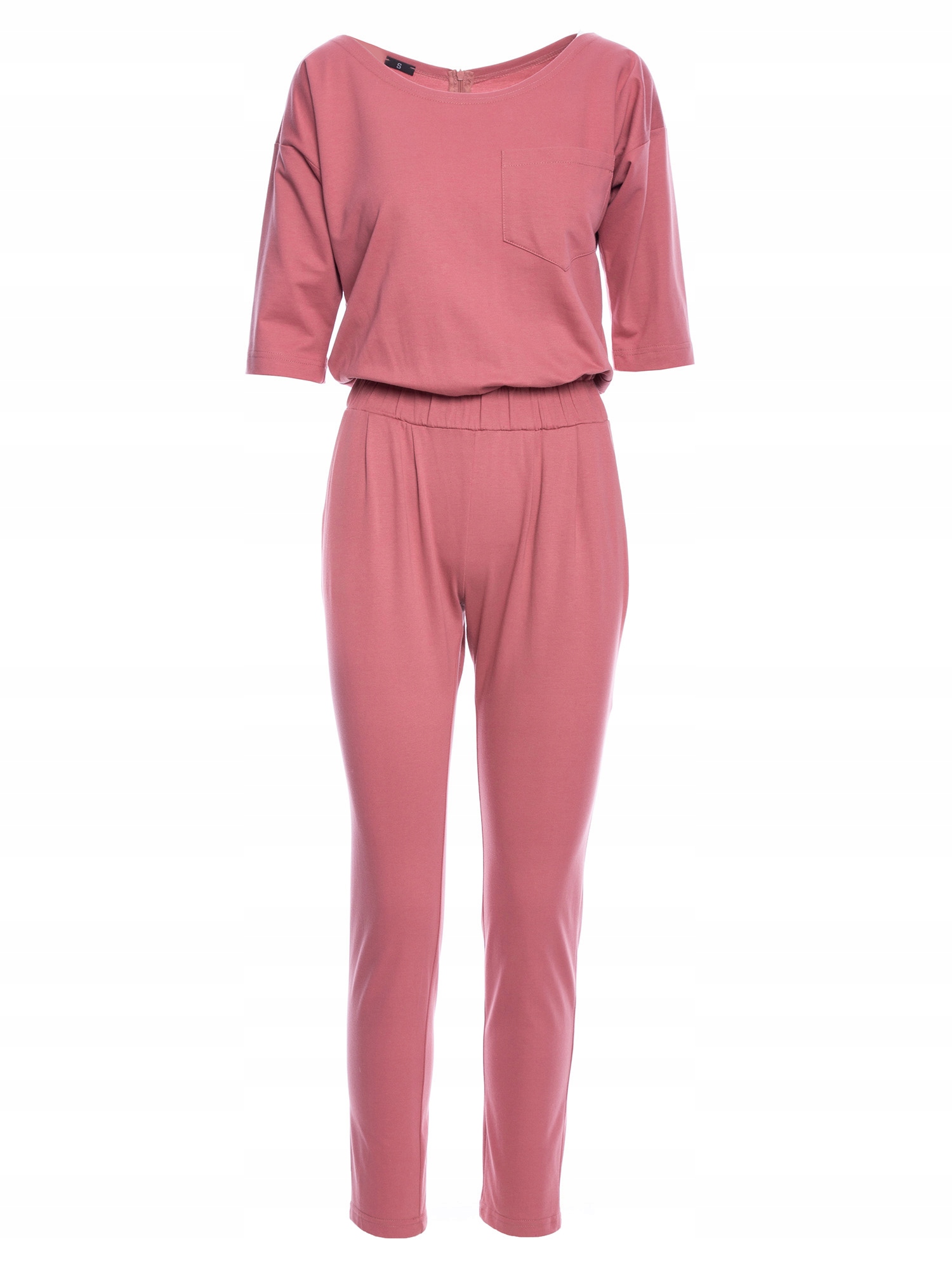 DAMSKI KOMBINEZON KOBIECY CASUALOWY WYGODNY PIĘKNY DŁUGI RĘKAW RÓŻ 40 L Rozmiar L