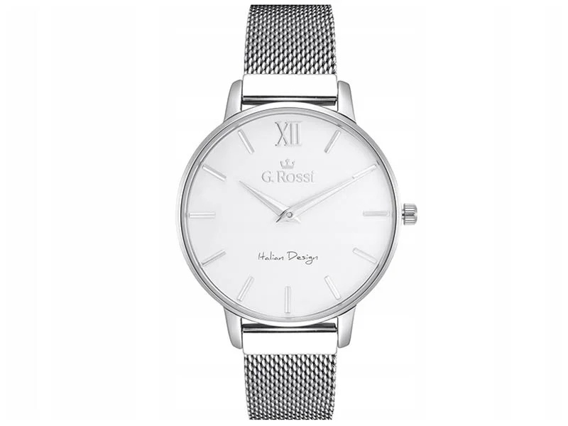 Stříbrné dámské hodinky se zapínáním na elegantním stříbrném náramku