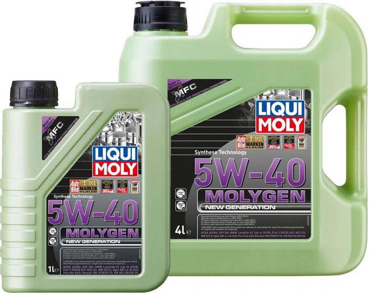 LIQUI MOLY MOLYGEN 5W40 A3/B4 SN VW 505.00 9L Rodzaj syntetyczne