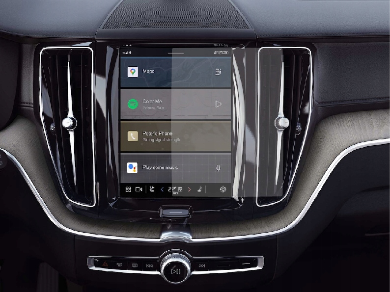 Matné hybridní sklo na obrazovku navigace pro Volvo XC60 II