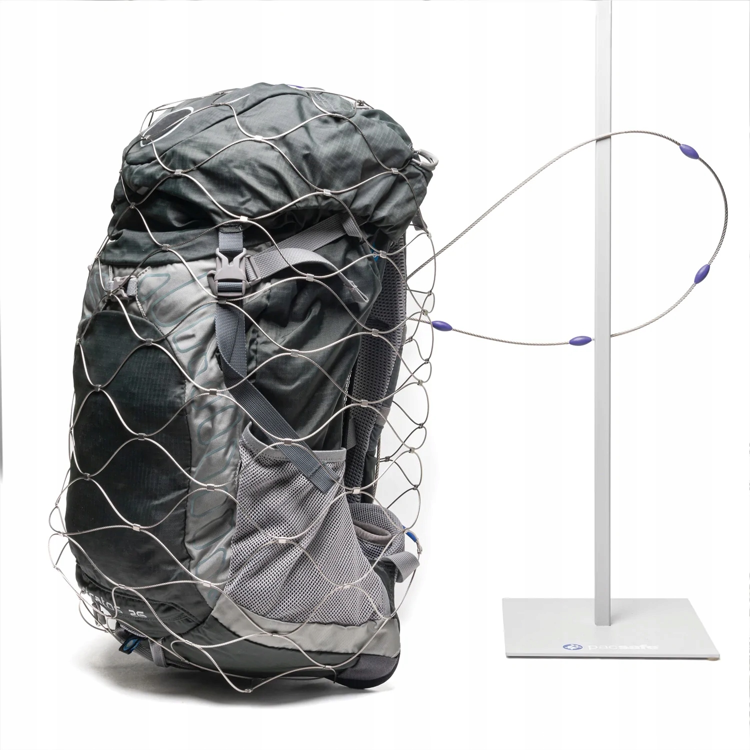 Ochranná síť na zavazadla batohy, tašky, kufry Pacsafe 55 l (s)