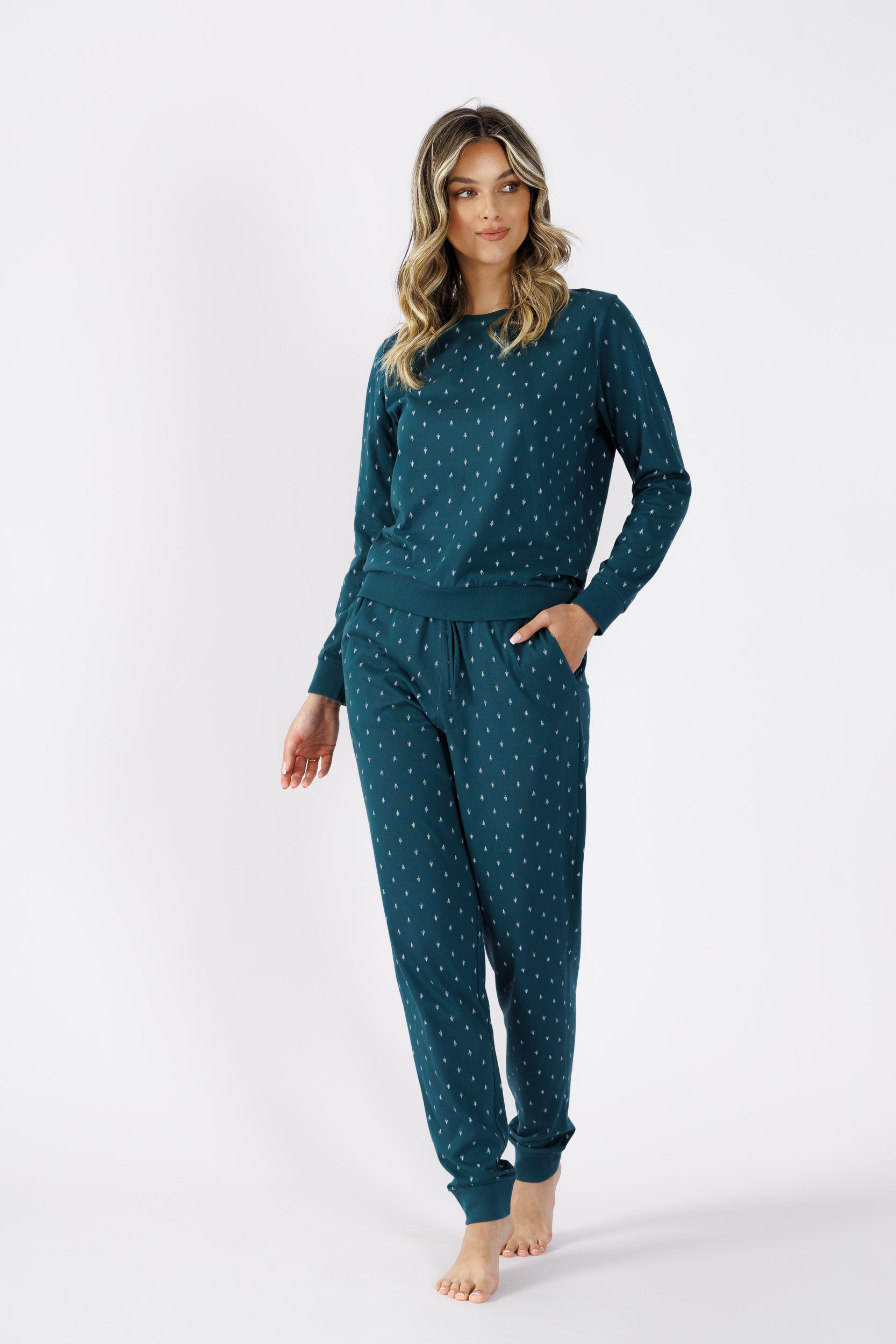 Leveza Nikol dámské teplákové pyžamo se stahovacími šňůrkami, velikost XL