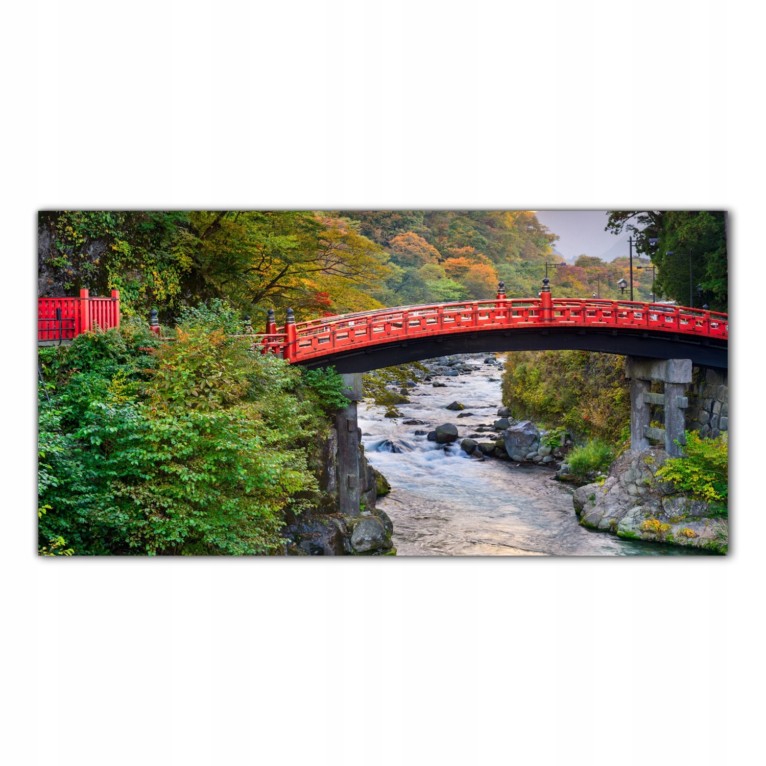 

Obraz Szklany Foto-obraz Most Rzeka Góry 120x60