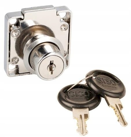 

Zamek meblowy kwadrat Siso X850 jeden numer klucza