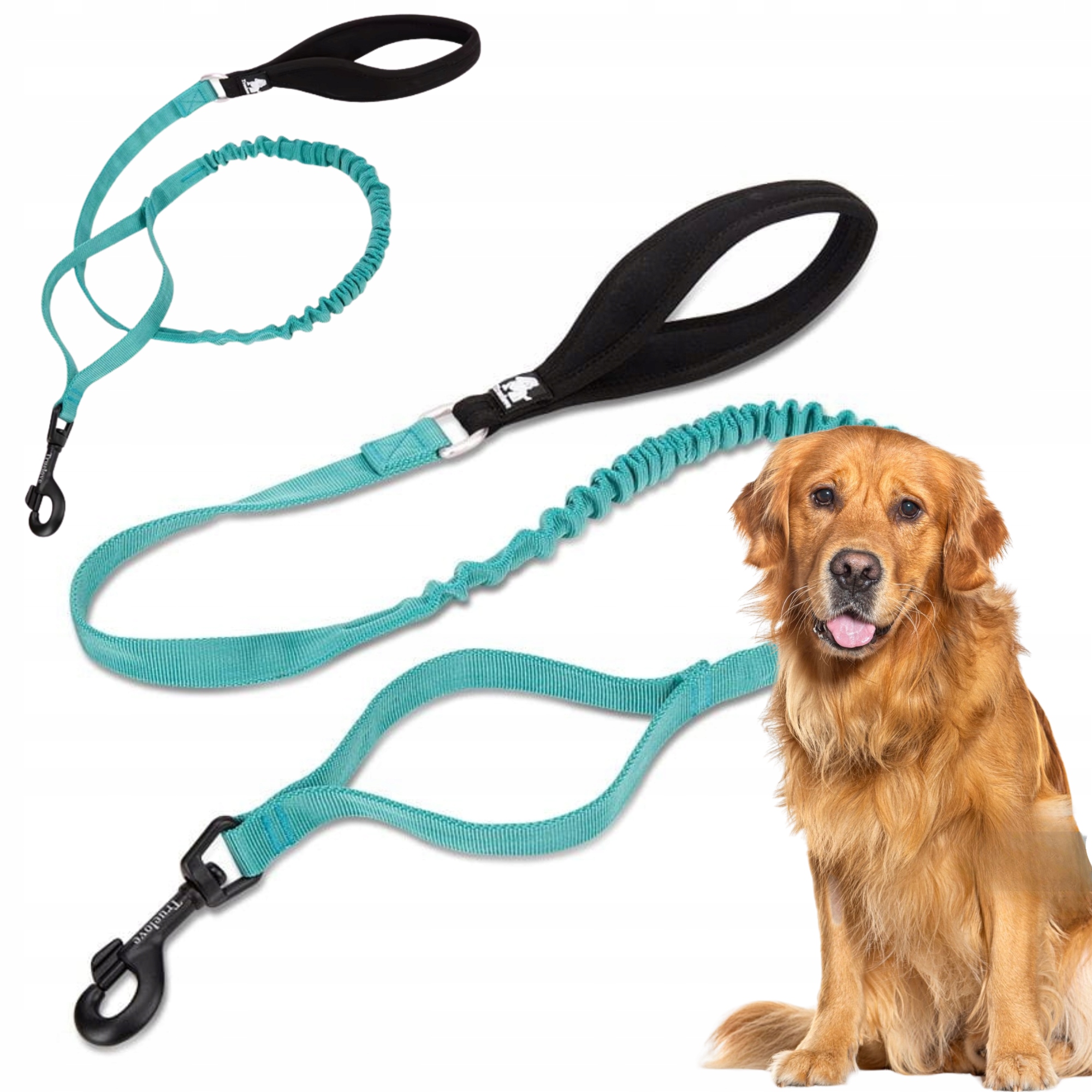 Levně Vodítko Pro Psa S Tlumičem Silná Truelove Adventure 160 CM Modrá L