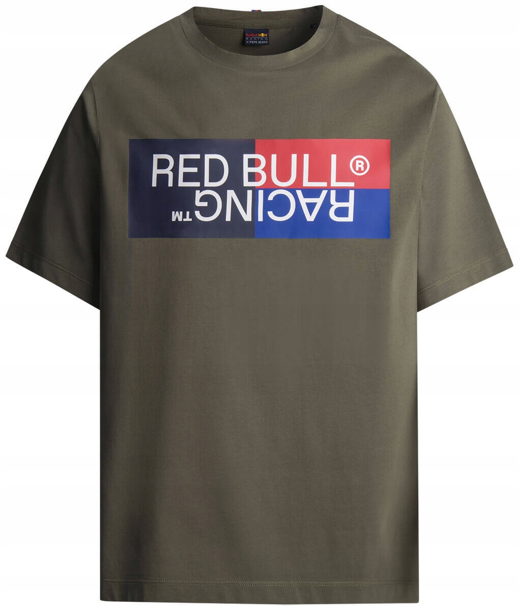 Tričko Red Bull Racing x Pepe Jeans Color Block Logo Green r.M