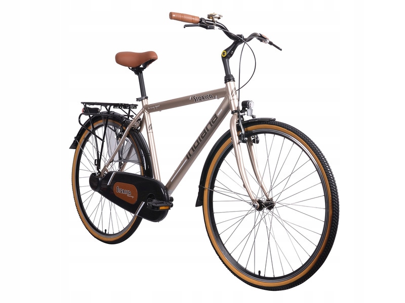 Rower miejski Indiana Storica 130 28 cali męski Kremowy