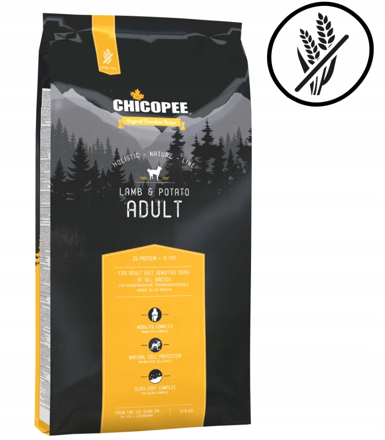 Levně Chicopee Holistic Adult Lamb & Potato (Jehněčí) 12 kg