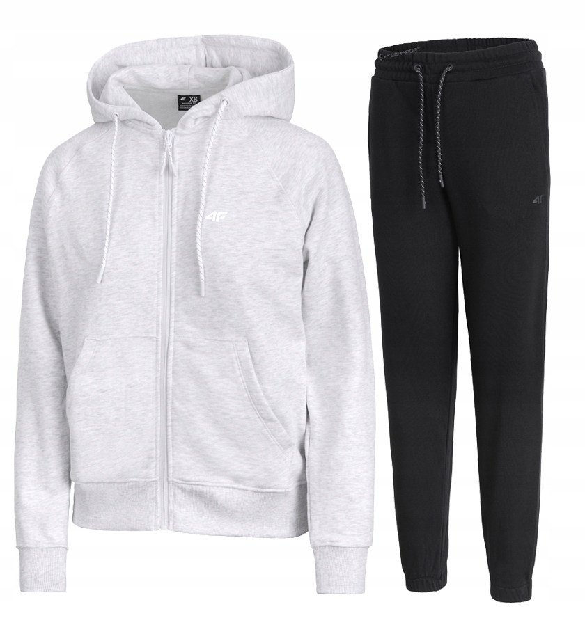 4F Damski Dres Bawełna Komplet Bluza Rozpinana Spodnie rozm S