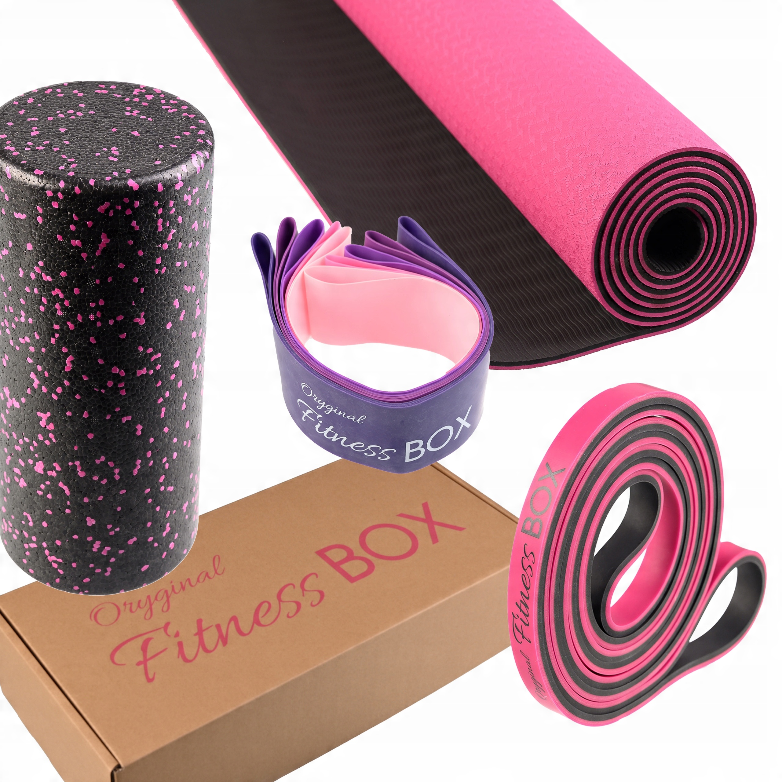 

Zestaw Do Ćwiczeń W Domu Fitness 6 Gum Mata Roller