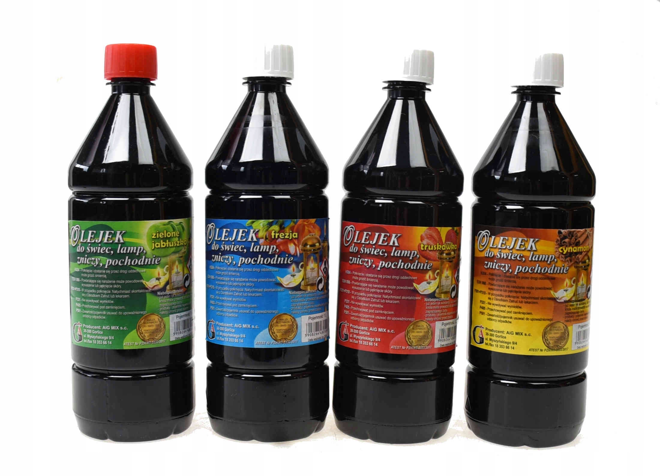 Olej, palivo do fakle, mix 4 vôní 1 L x 12 ks