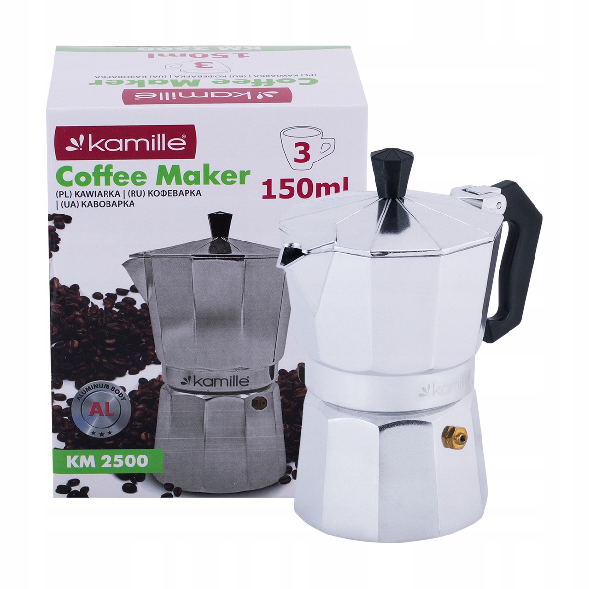 

Kawiarka Zaparzacz ekspres do kawy 150 ml Kamille
