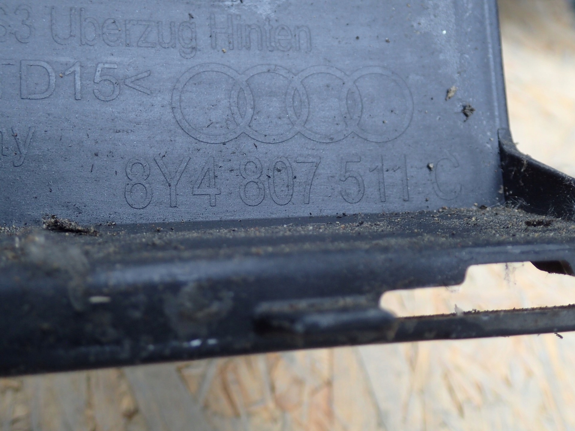 bumper rear part rear AUDI A3 8Y SPORTBACK S LINE 20