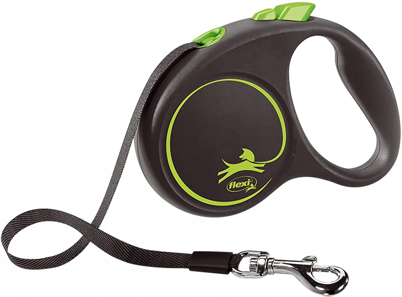 Levně Vodítko automatické Black Design Flexi páska 5 m zelená L