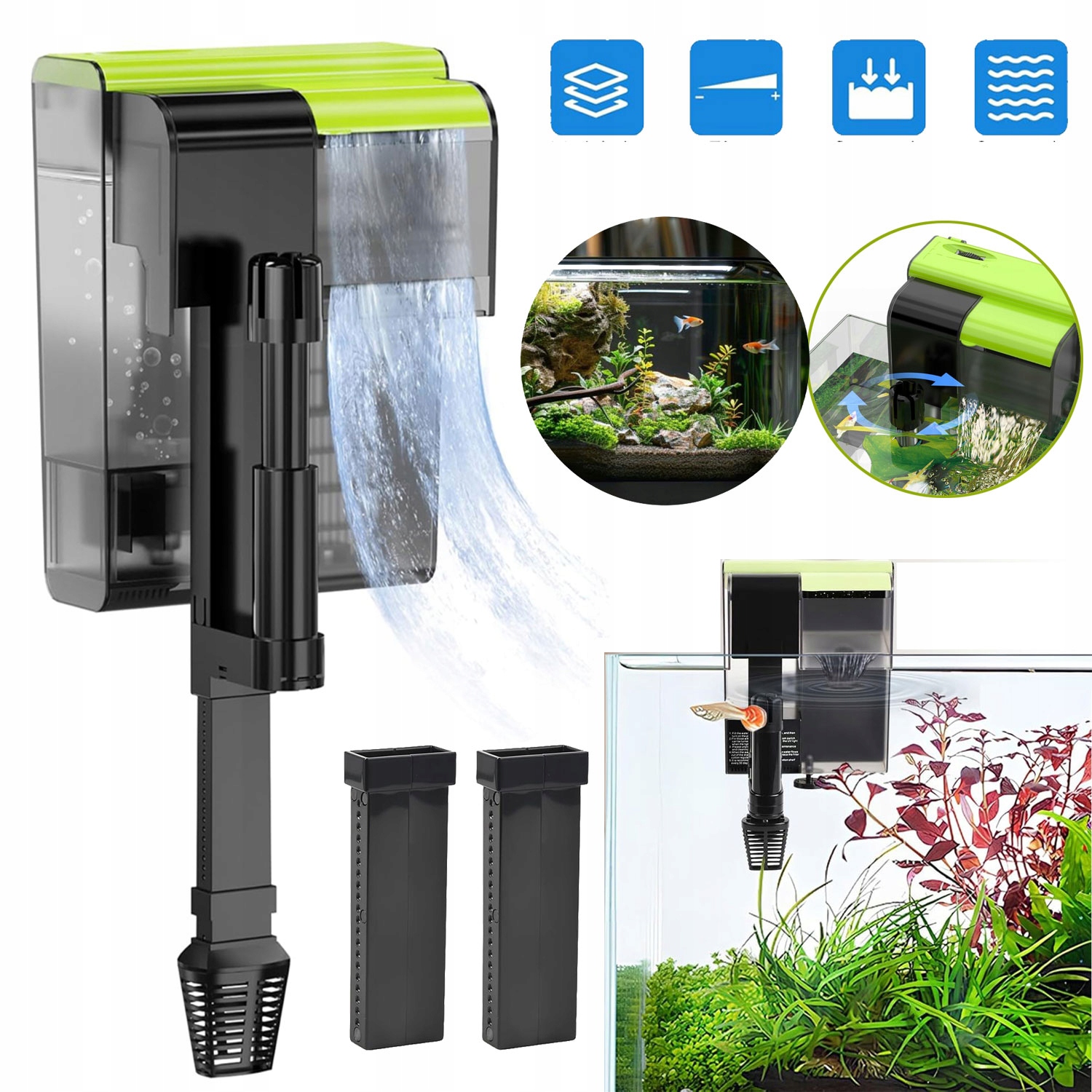 Levně Závěsný Filtr S Uv Lampou, Sterilizace, Odstraňování Membrány A Regulovatelný Průtok