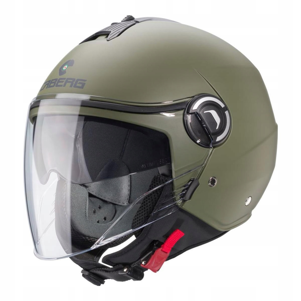 Otvorená Prilba Caberg Riviera V4X Solid Matt Zelená Veľkosť L
