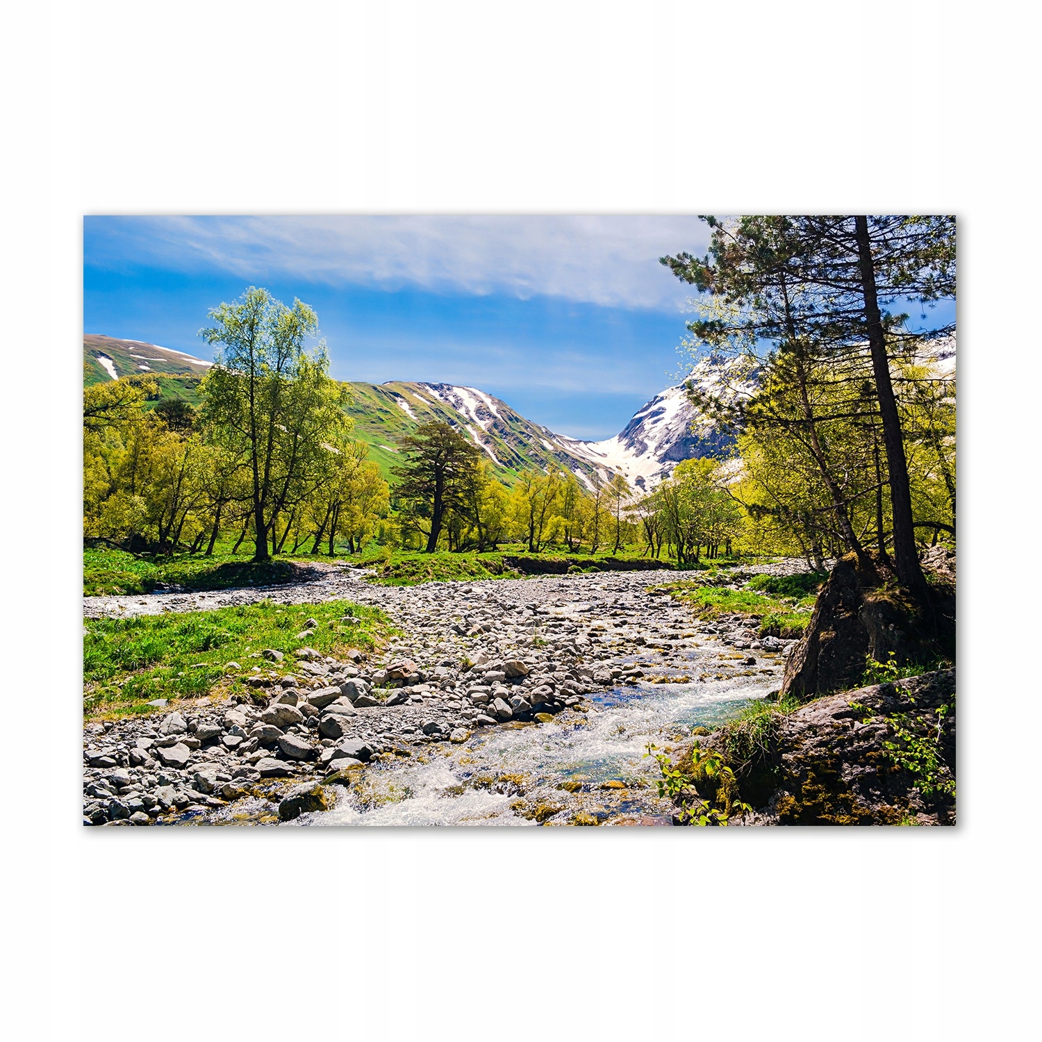 

Foto obraz szkło akryl Rzeka w górach 100x70 cm