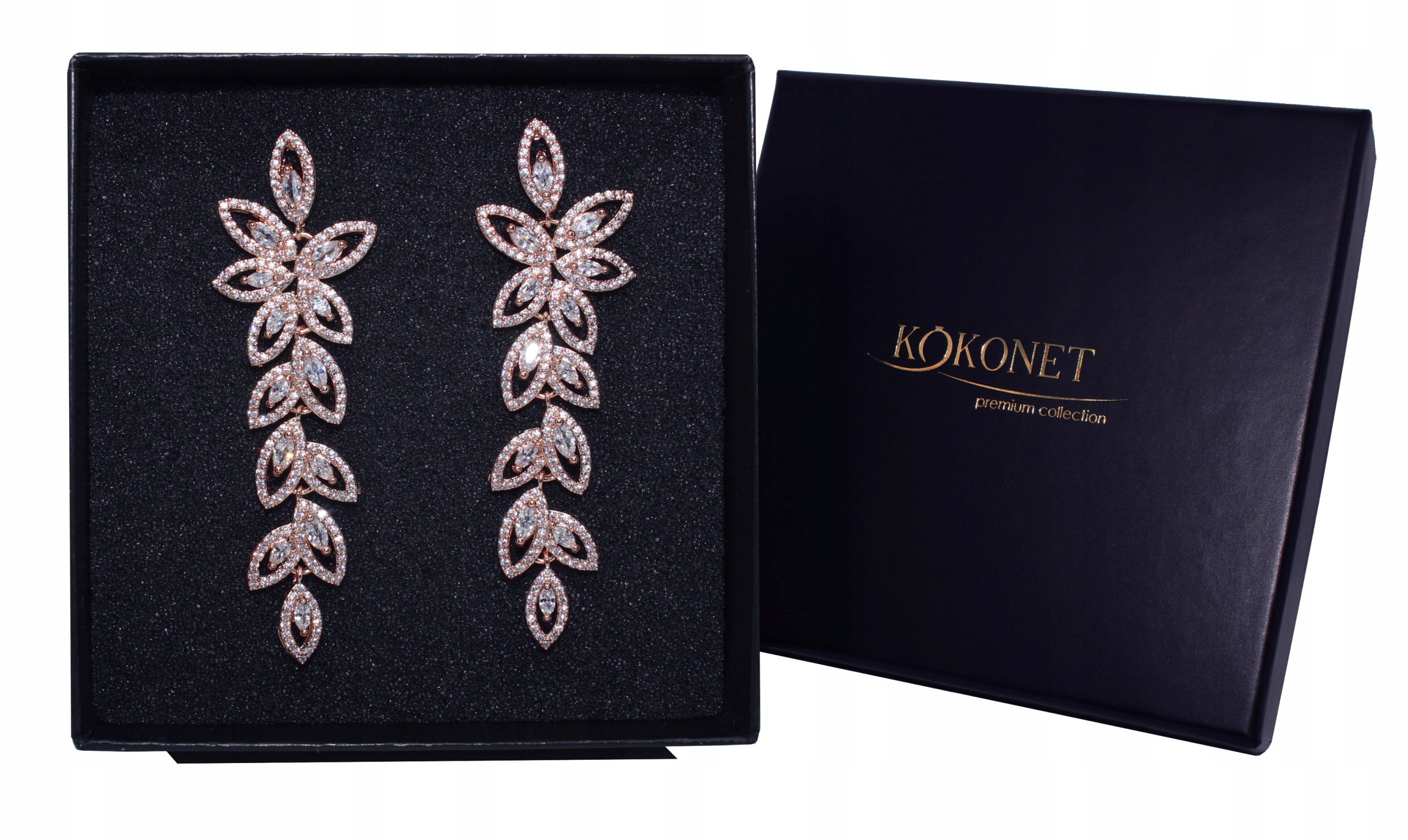 dlouhé krásné Slubní Rose růžové zlato