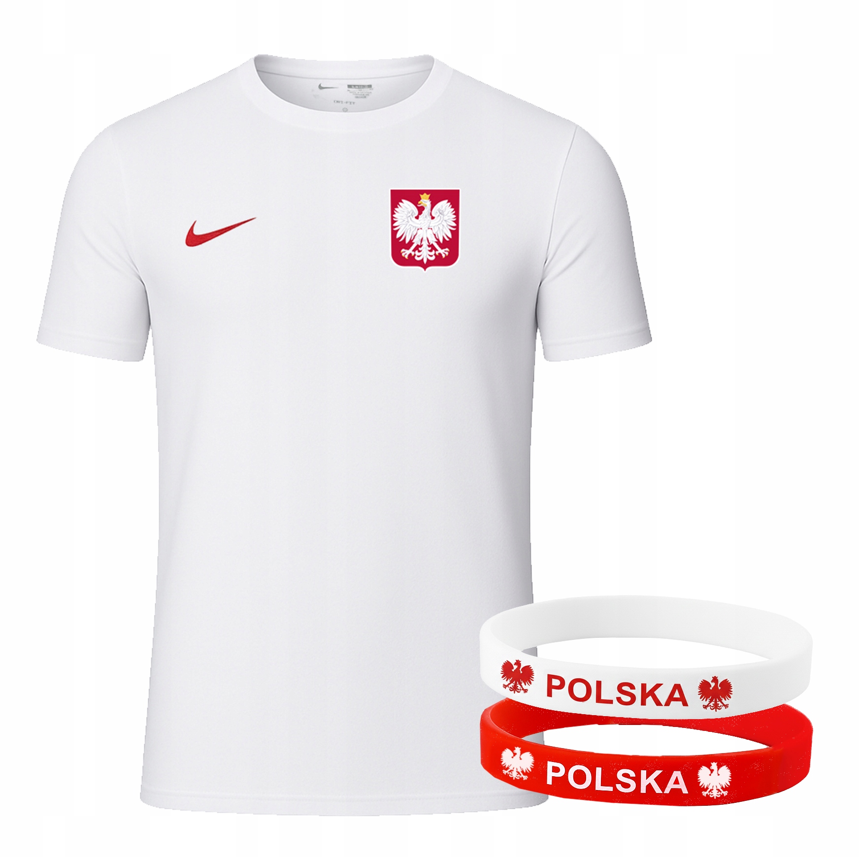 Nike Polska Koszulka Jr Kibica Reprezentacja Opaski Zestaw 147-158