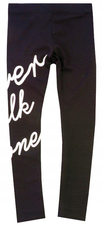 

Getry Legginsy Bawełna czarne Napisy 110 H004K