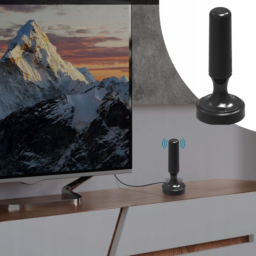 MOCNA ANTENA POKOJOWA DO TELEWIZJI NAZIEMNEJ DVBT2 DO POKOJU DO TELEWIZORA Informacje o bezpieczeństwie CE