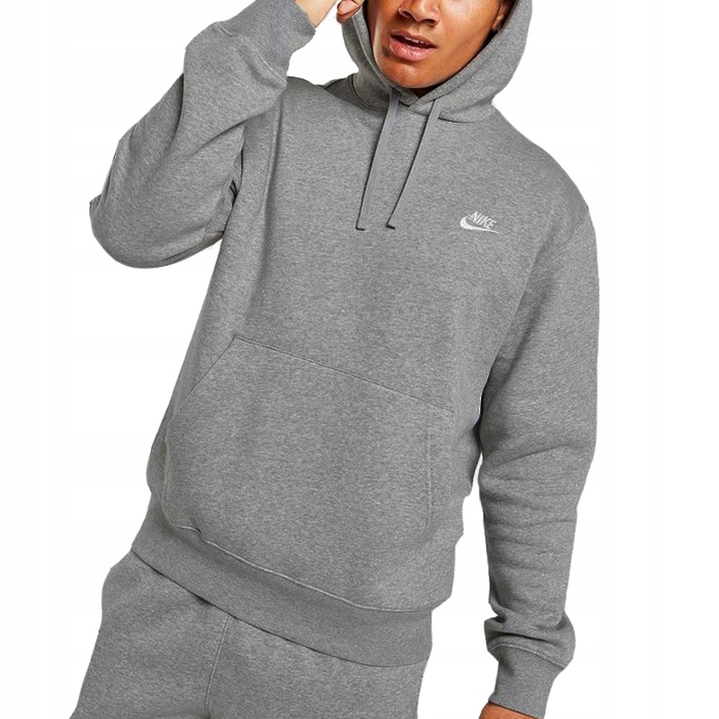 Nike bluza męska szara kangurka z kapturem ocieplana BV2654-071 M