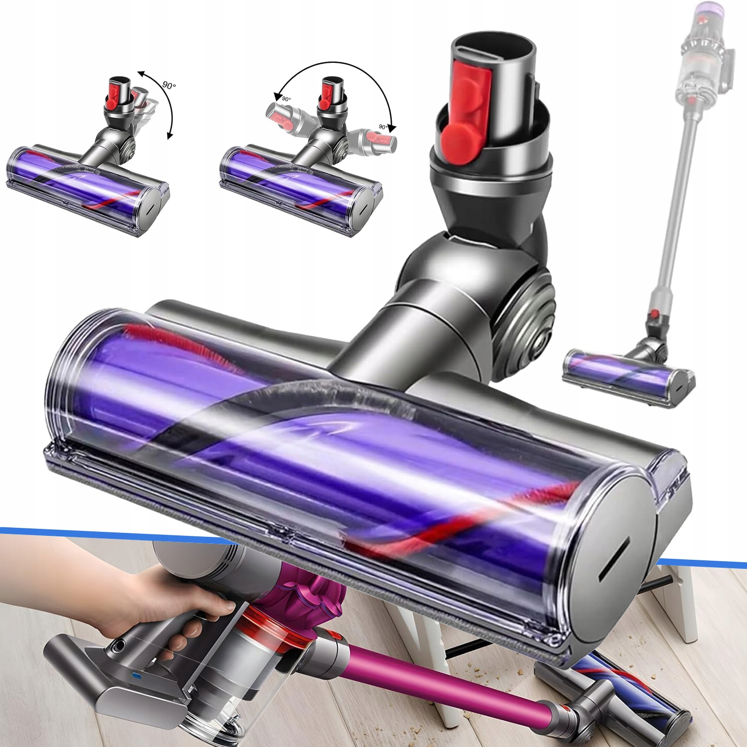 Vyměnitelná Hlavice Pro Bezdrátový Vysavač Dyson V7 V8 V10 V11 V15