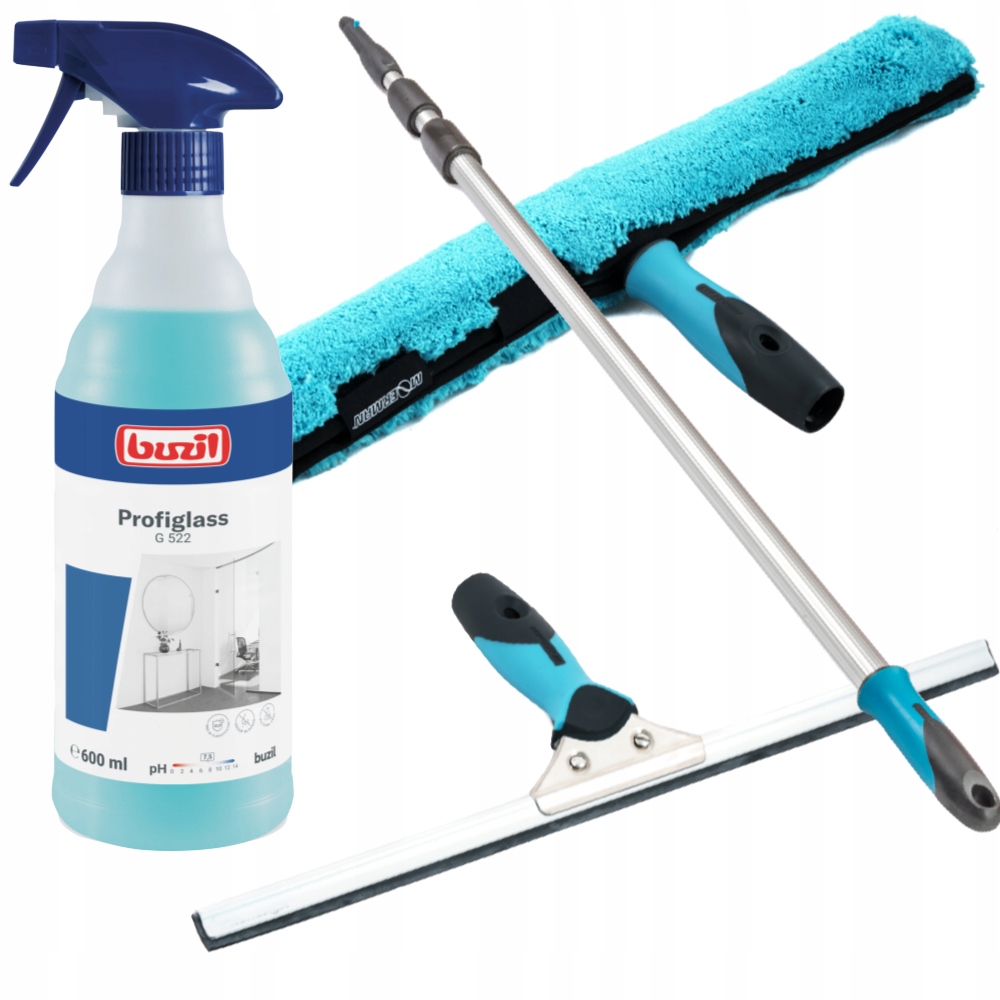 Profesionální sada na mytí oken 35 cm s teleskopickou tyčí 5 m Moerman