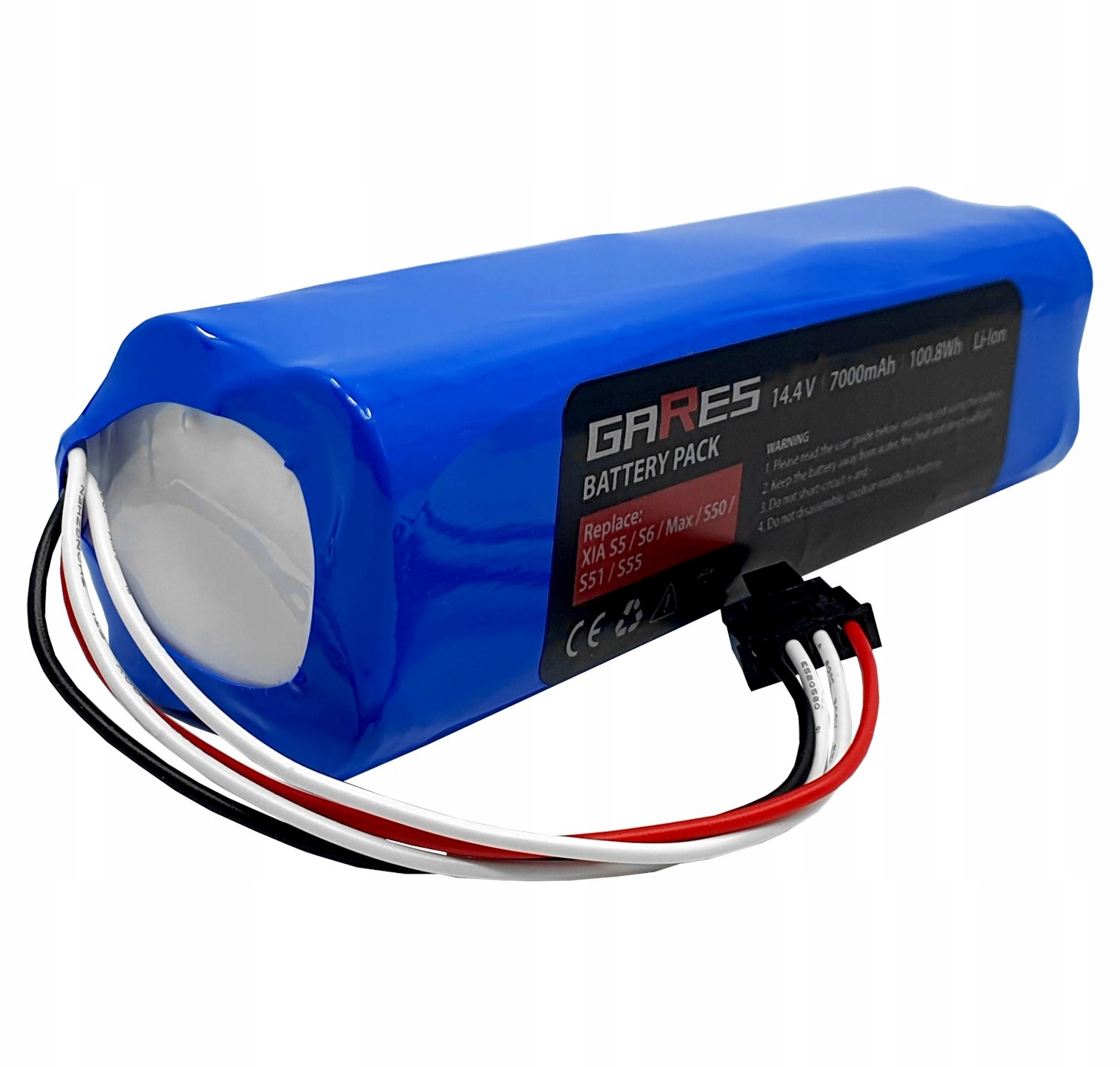 Bateria do Xiaomi Roborock S50 S51 S55 14,4V 7,0Ah Pojemność akumulatora 7000 mAh