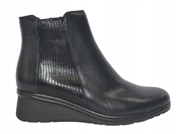Pitillos 1626 pohodlné černé kotníkové boty r39