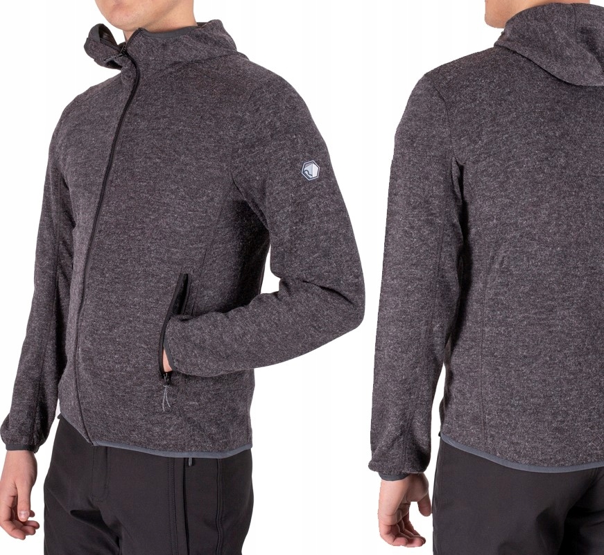 Bluza Męska Z Kapturem bluza rozpinana Polar S