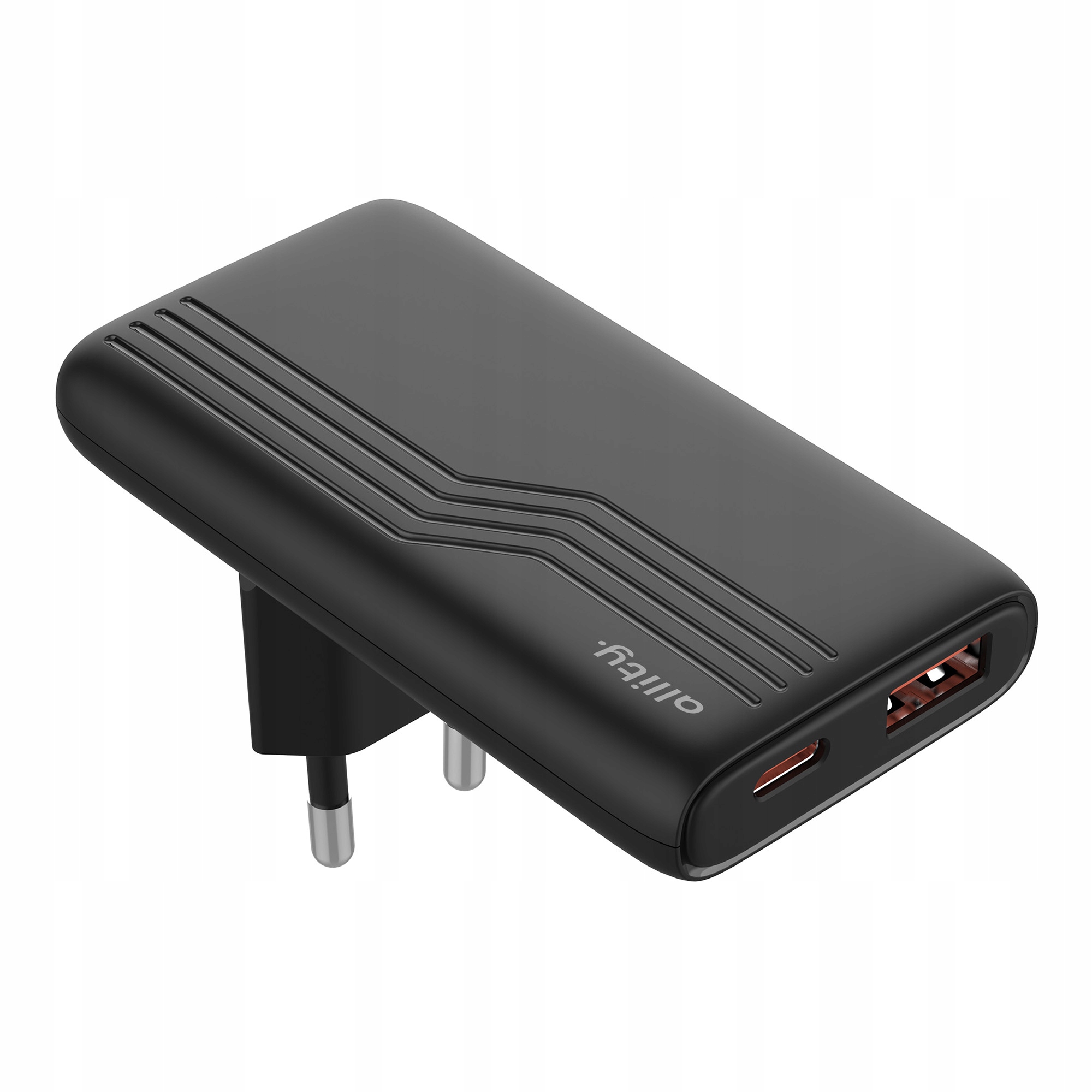 Nabíječka 65 W Usb-c Usb s rychlým nabíjením černá úhlová malá mini