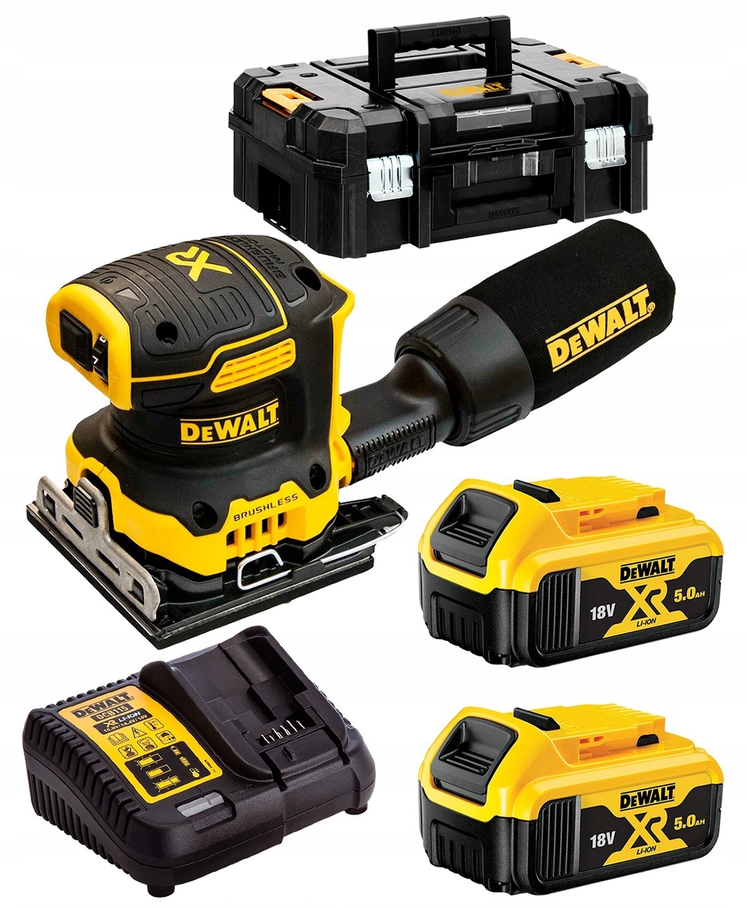DeWalt DCW200P2 2x5ah Szlifierka oscylacyjna akumulatorowe
