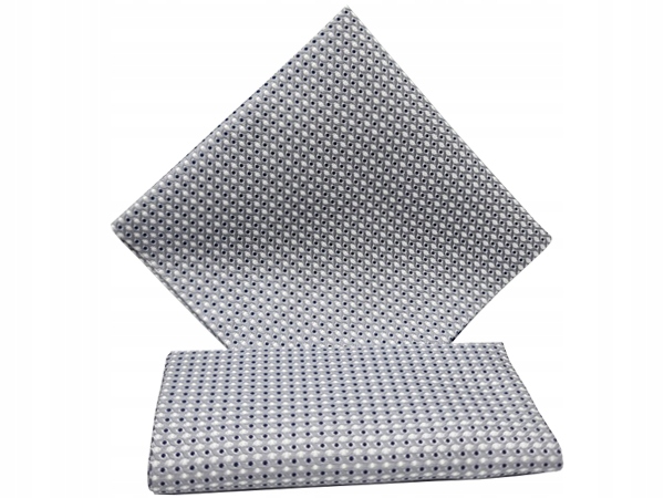 SREBRNA / GRANATOWA WE WZORY POSZETKA WYPUSTKA BUTONIERKA