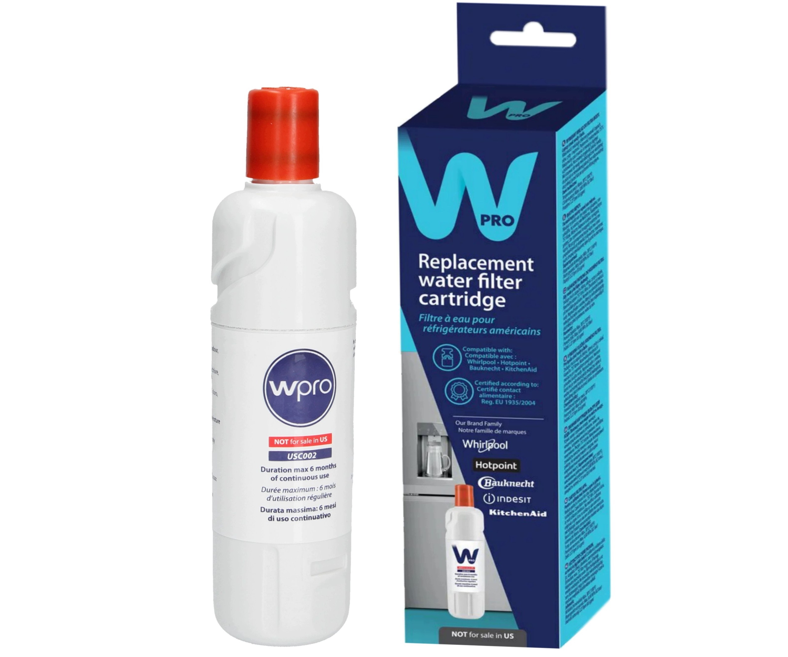 Filtr wody Wpro USC002 do lodówek Whirlpool Hotpoint Indesit WQ9I HAQ9I