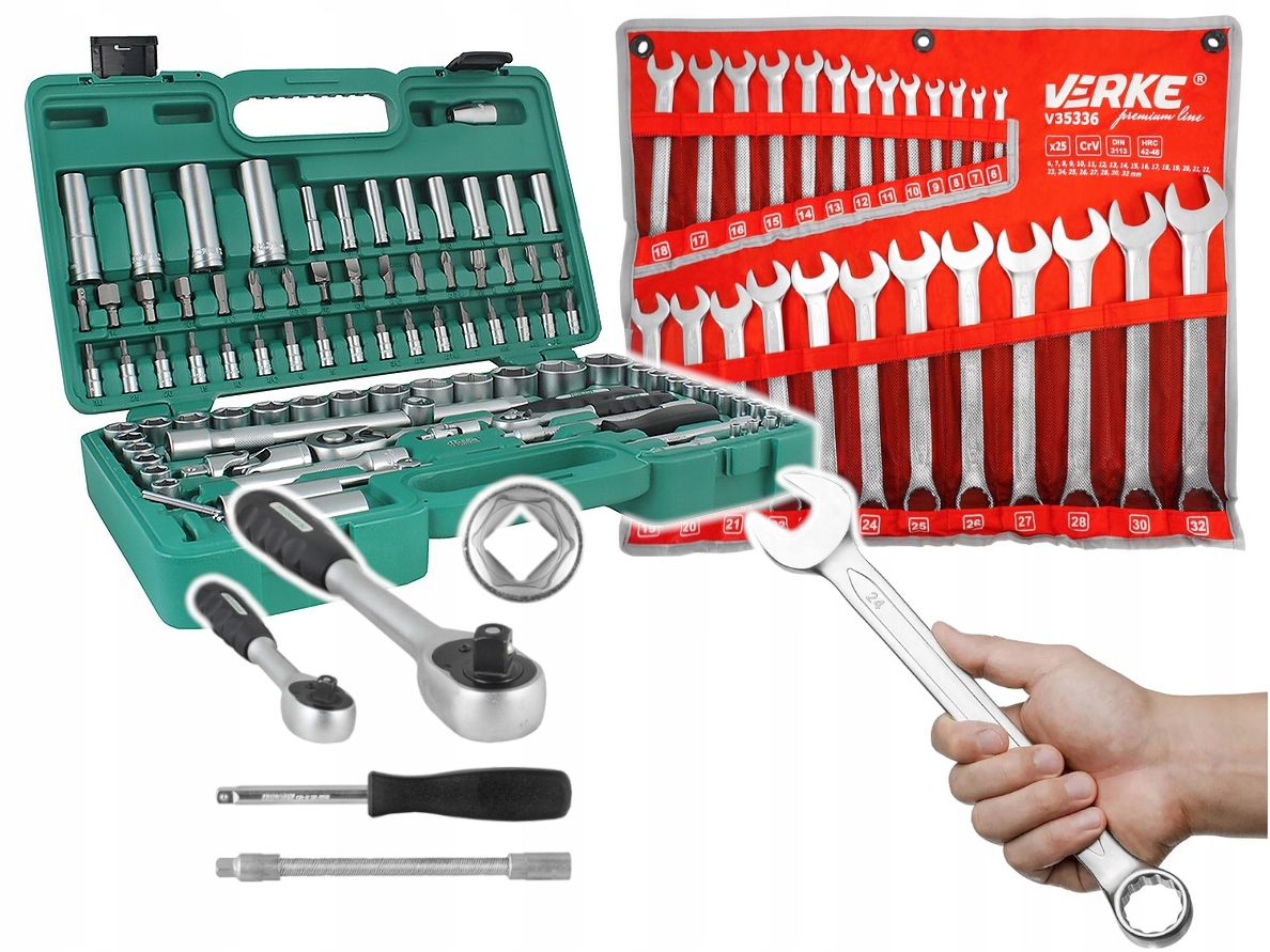 ZESTAW HONITON H4056 94el 1/2'' 1/4'' + KLUCZE