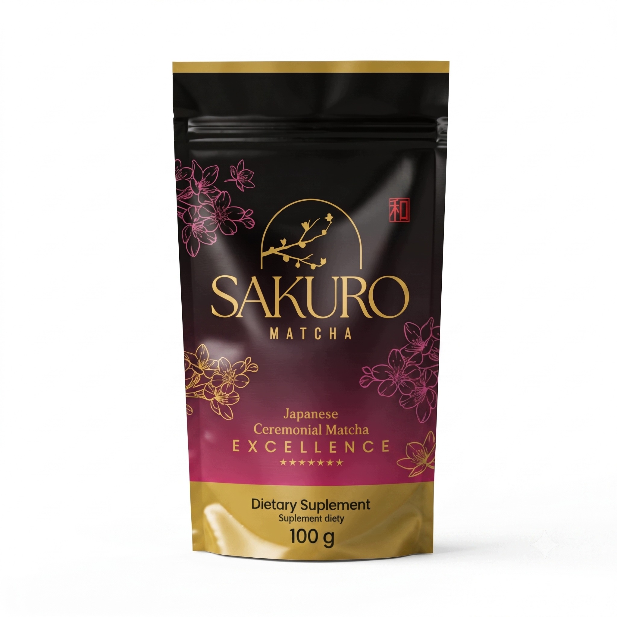 Matcha Čaj japonský Bio Sakuro Premium Ceremoniální 100 g 3 Bonus