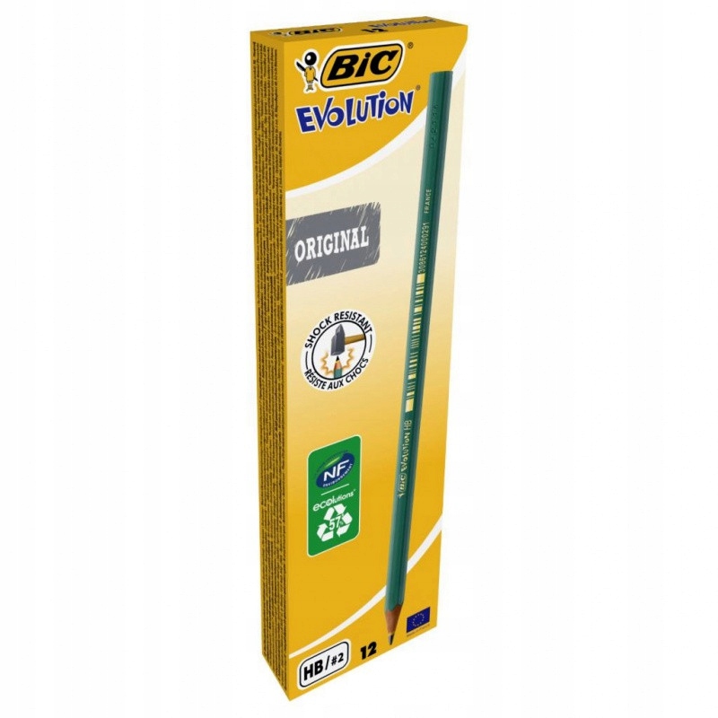 

Klasyczny Ołówek Bic Zielony Twardość Hb 12szt