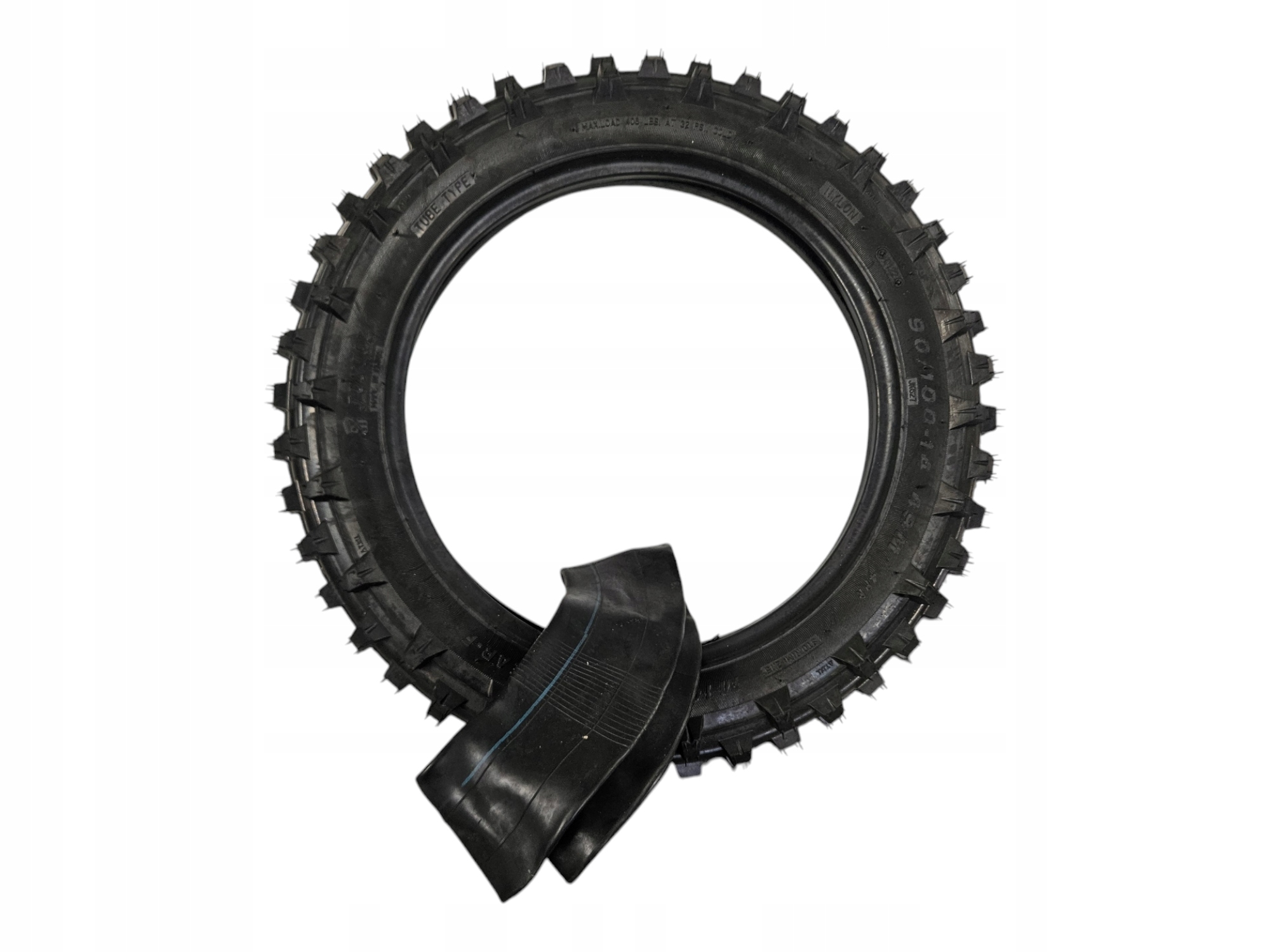 Opona Tył 90/100 14 cali Chiński Cross 4 partowa Dętka