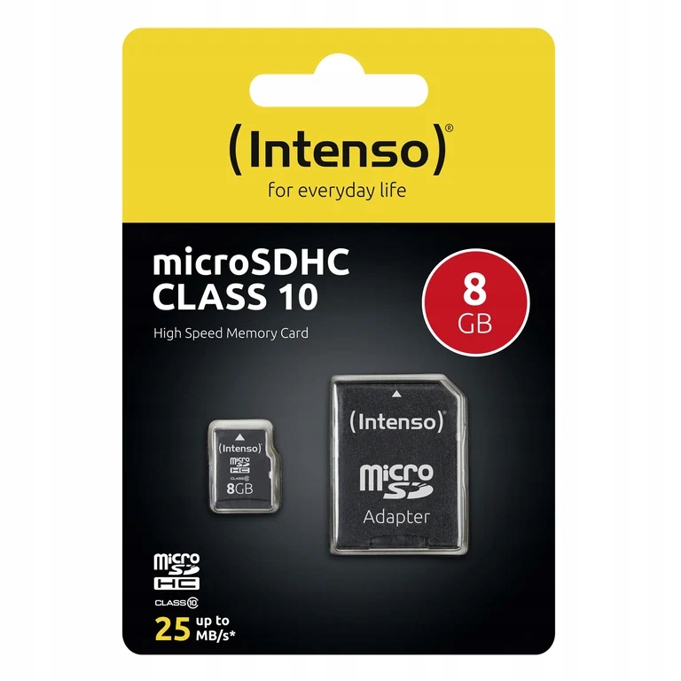 Intenso 8GB MicroSDHC Klasa 10 Producent Intenso