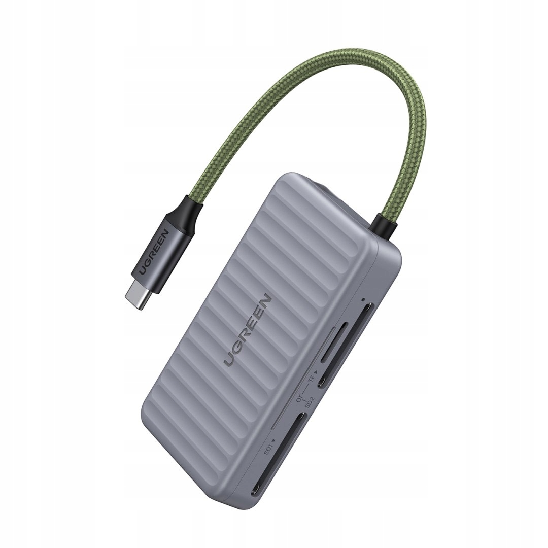 Czytnik kart pamięci Sd microSD Usb-c szary