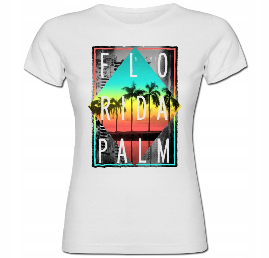 

Tshirt Floryda Miasta Florida Palmy Tropikalny XXL