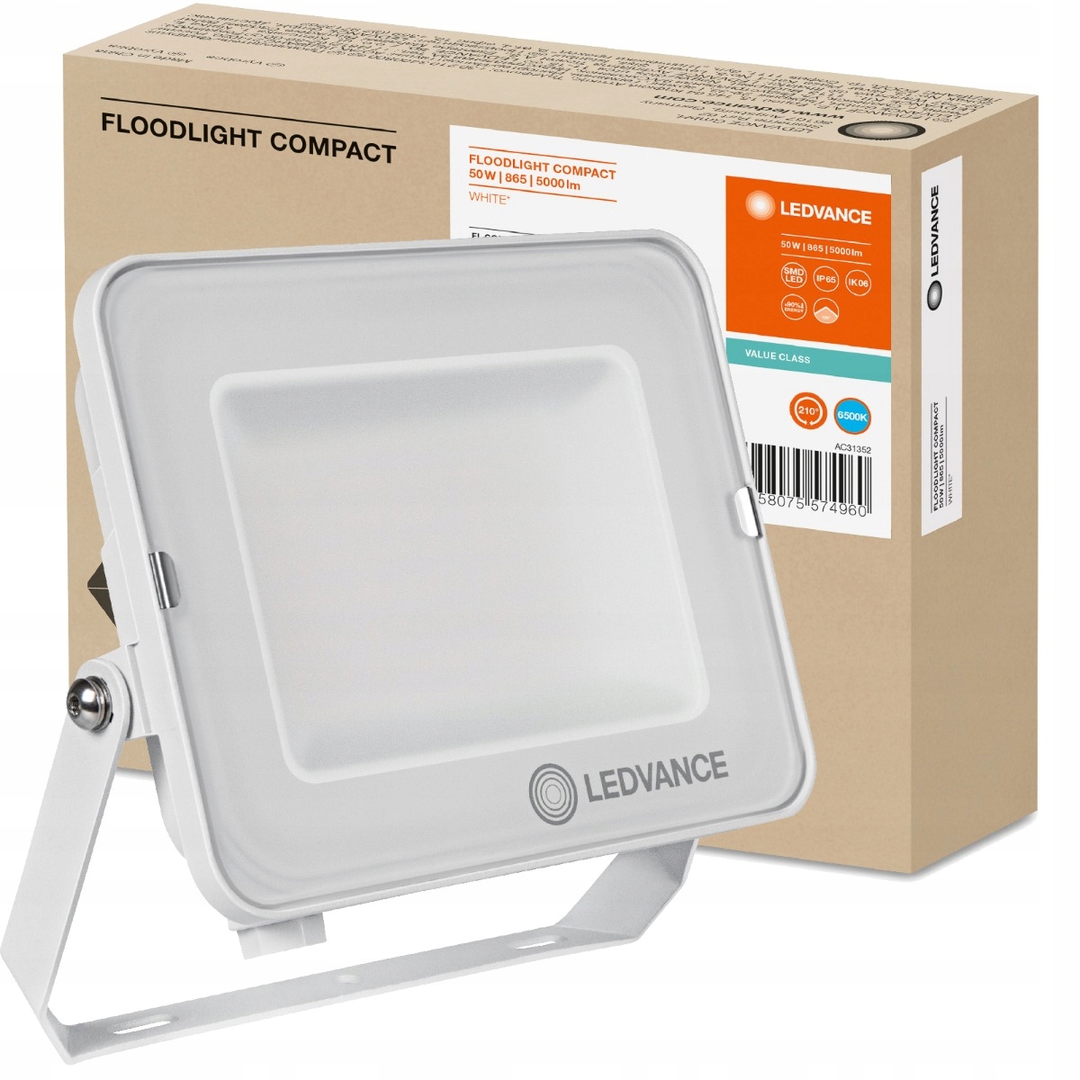 Галогенный светодиодный прожектор 50W 6500K Белый LEDVANCE