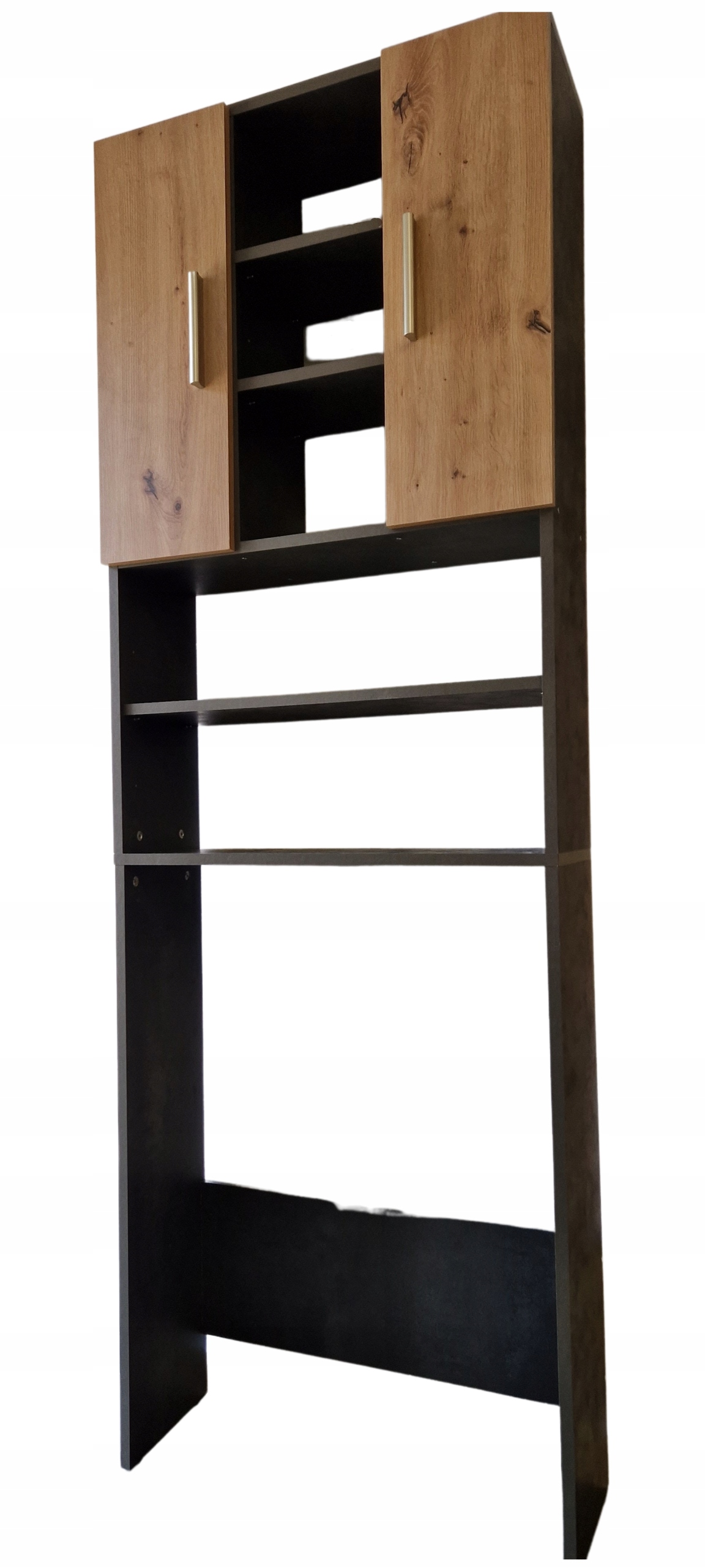 Skříňka Na Pračku Do Koupelny Antracit 190 cm Montáž Sloupek Skříň Vysoká