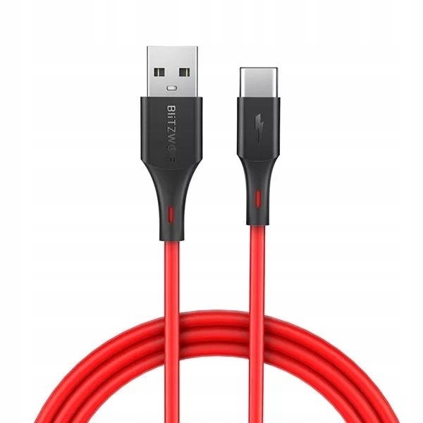 

Kabel Usb-c BlitzWolf BW-TC15 3A 1,8m (czerwony)
