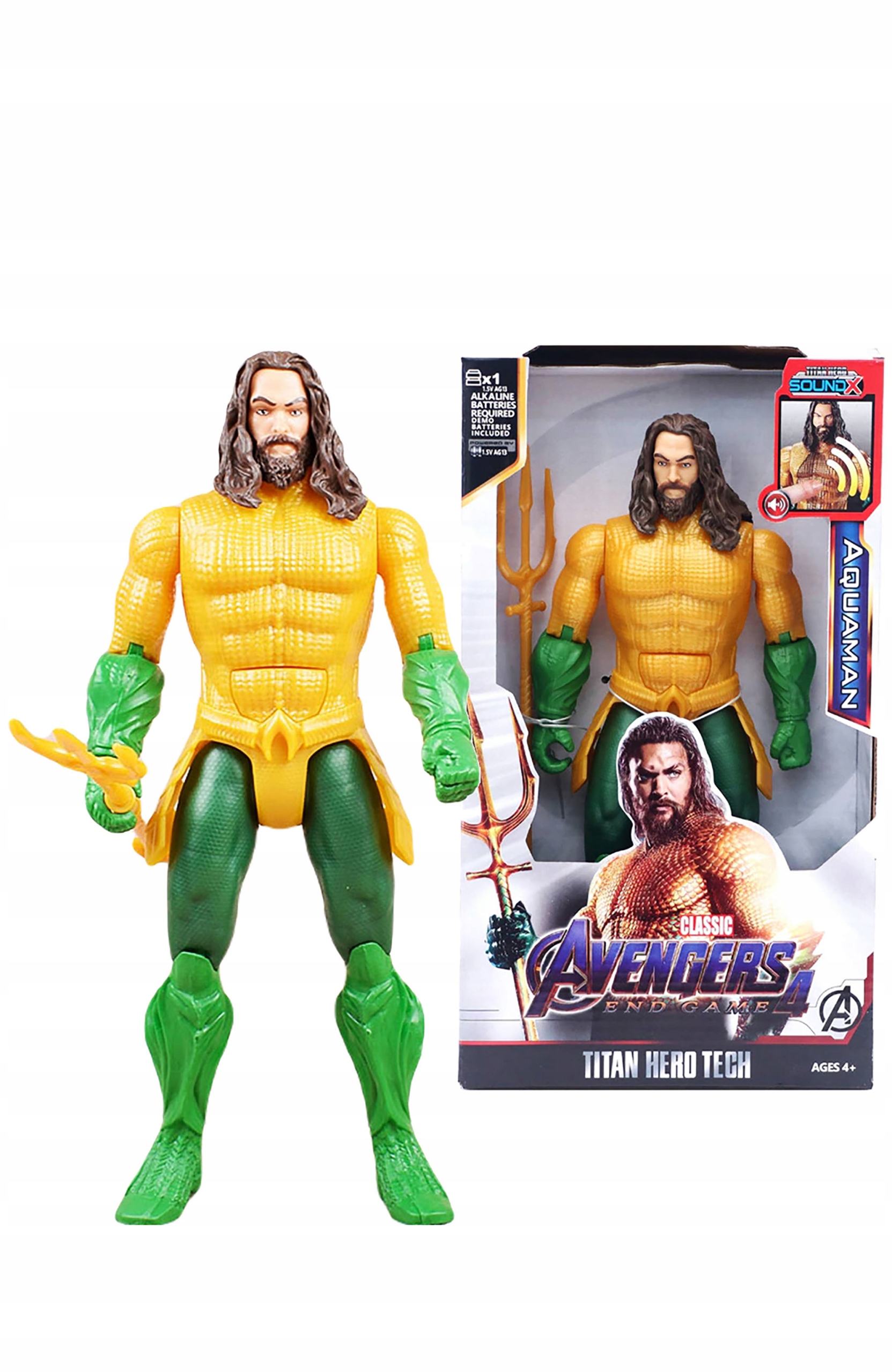 

Aquaman Duża Ruchoma Figurka 30cm Dźwięk Światło