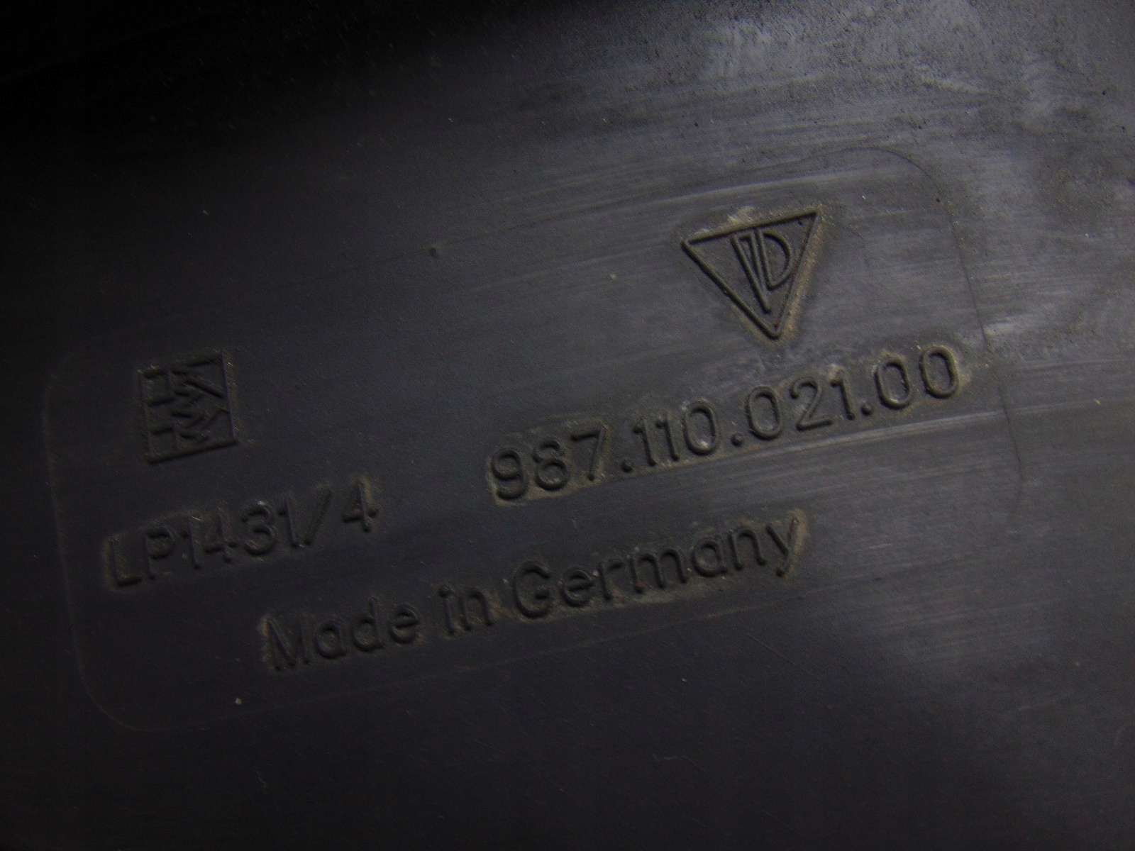 Gehäuse filter luft PORSCHE 987 CAYMAN 2.7 98711012200
