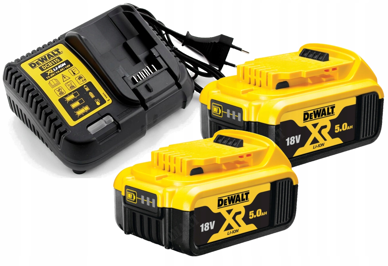 

Dewalt DCB115P2 Zestaw Zasilający 2x 5Ah DCB184