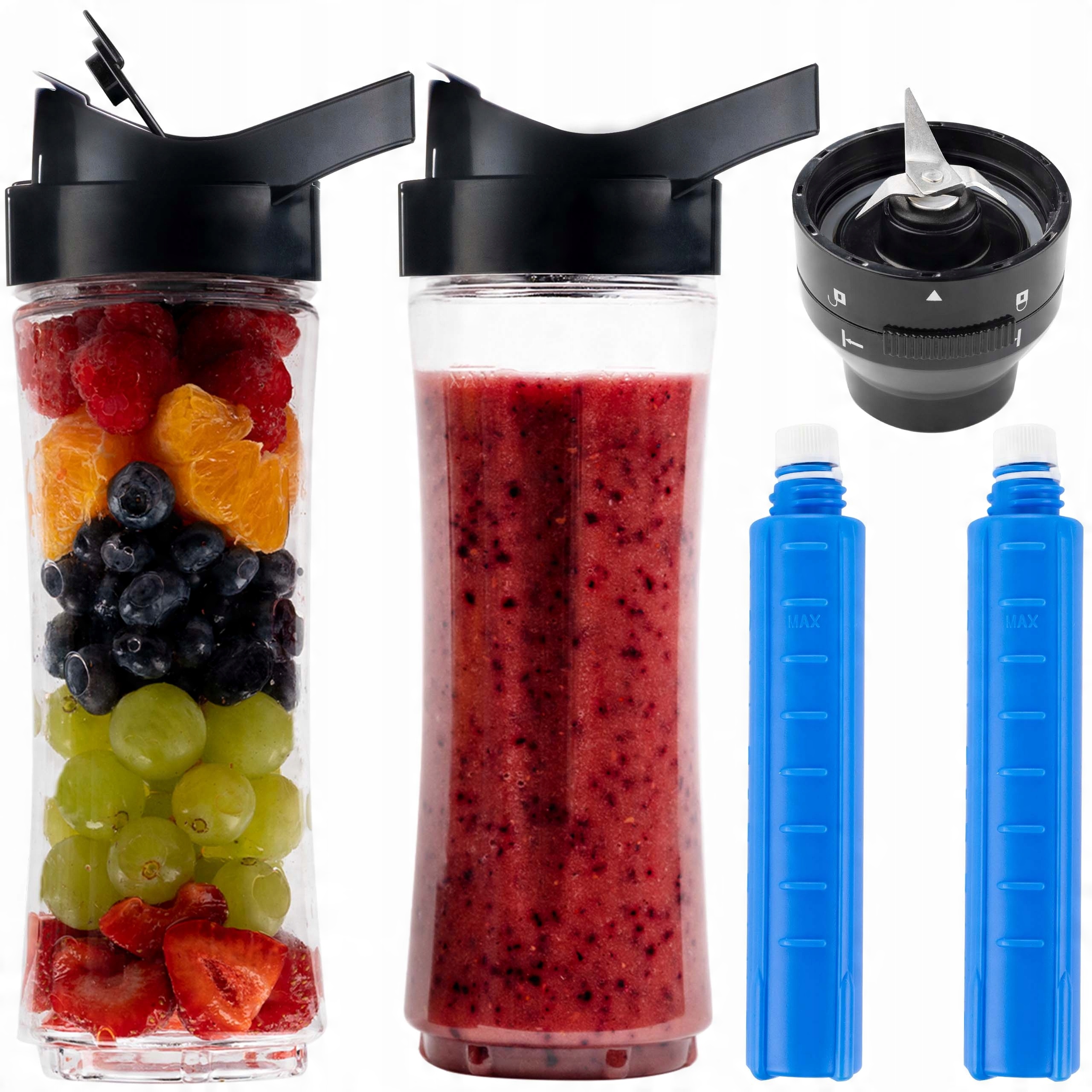 

2X Kubki 700ml Blender ręczny Yoer HB01S +Ostrza