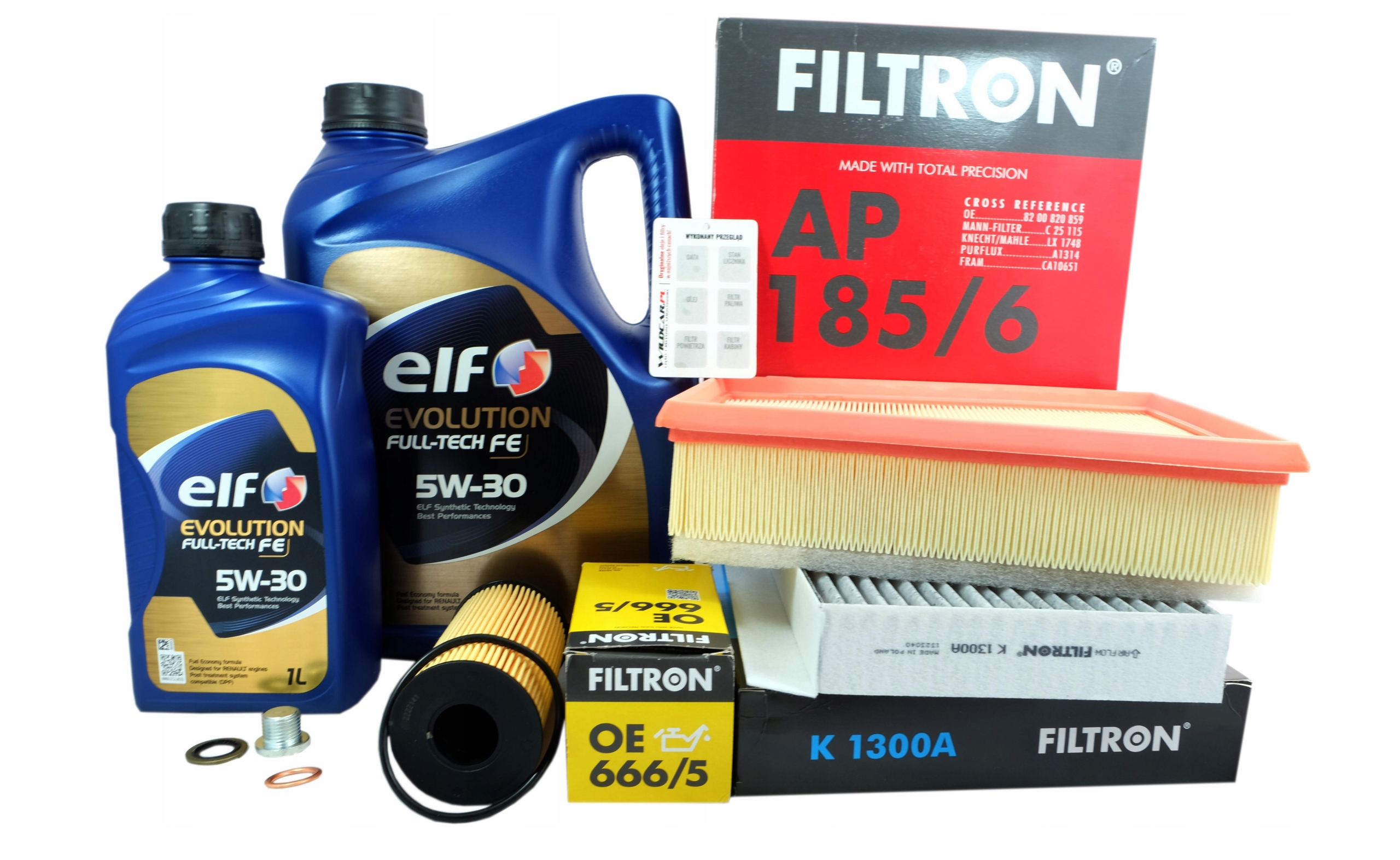 3xFilter 5v30 Renault Fluence Megane 3 1.6 dCi
